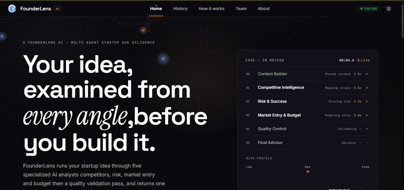 FounderLens AI